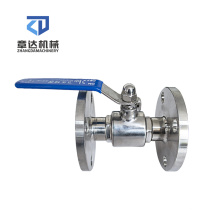Sanitary  valve factory price manuel flange ball stainless steel  ball valve